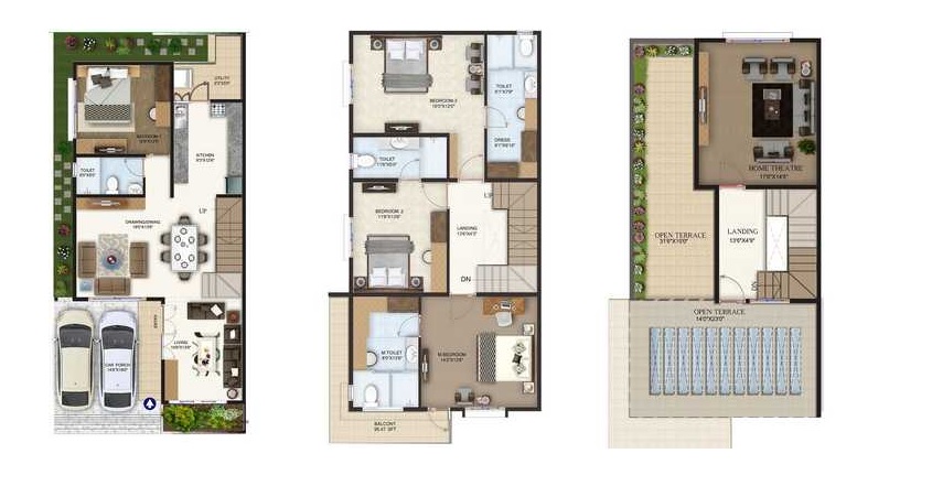 4 BHK 3000 Sq. Ft. Villa in Mahalakshmi Misty Meadows