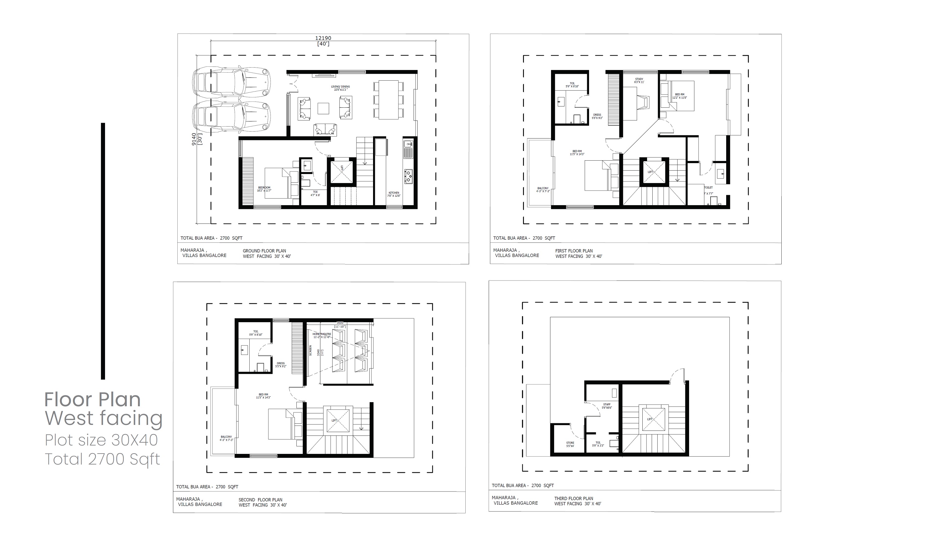 4 BHK 2700 Sq. Ft. Villa in Maharaja Ikon Park