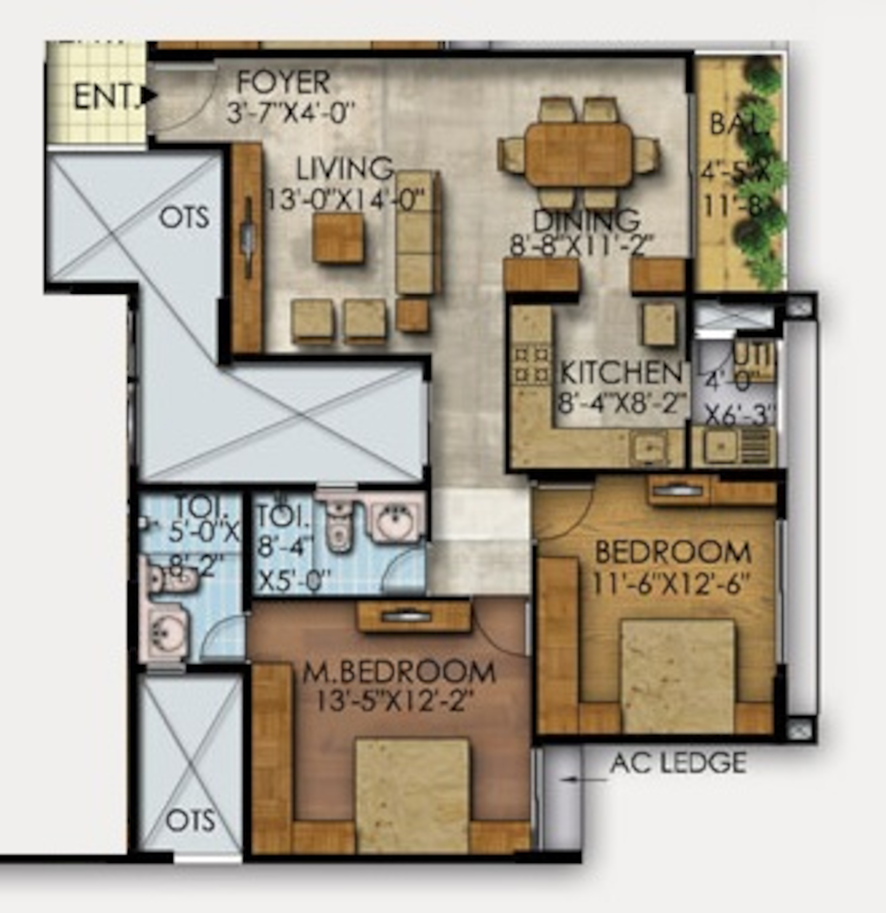 mahaveer ranches apartment 2bhk 1201sqft121