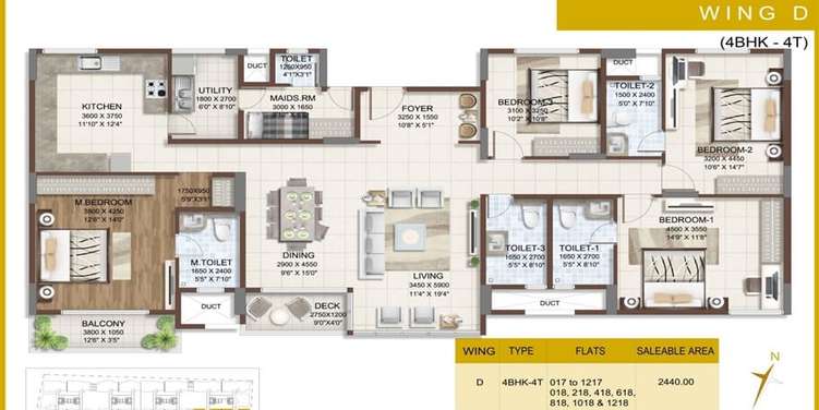 mahaveer sitara apartment 4bhk sq 1575sqft 1