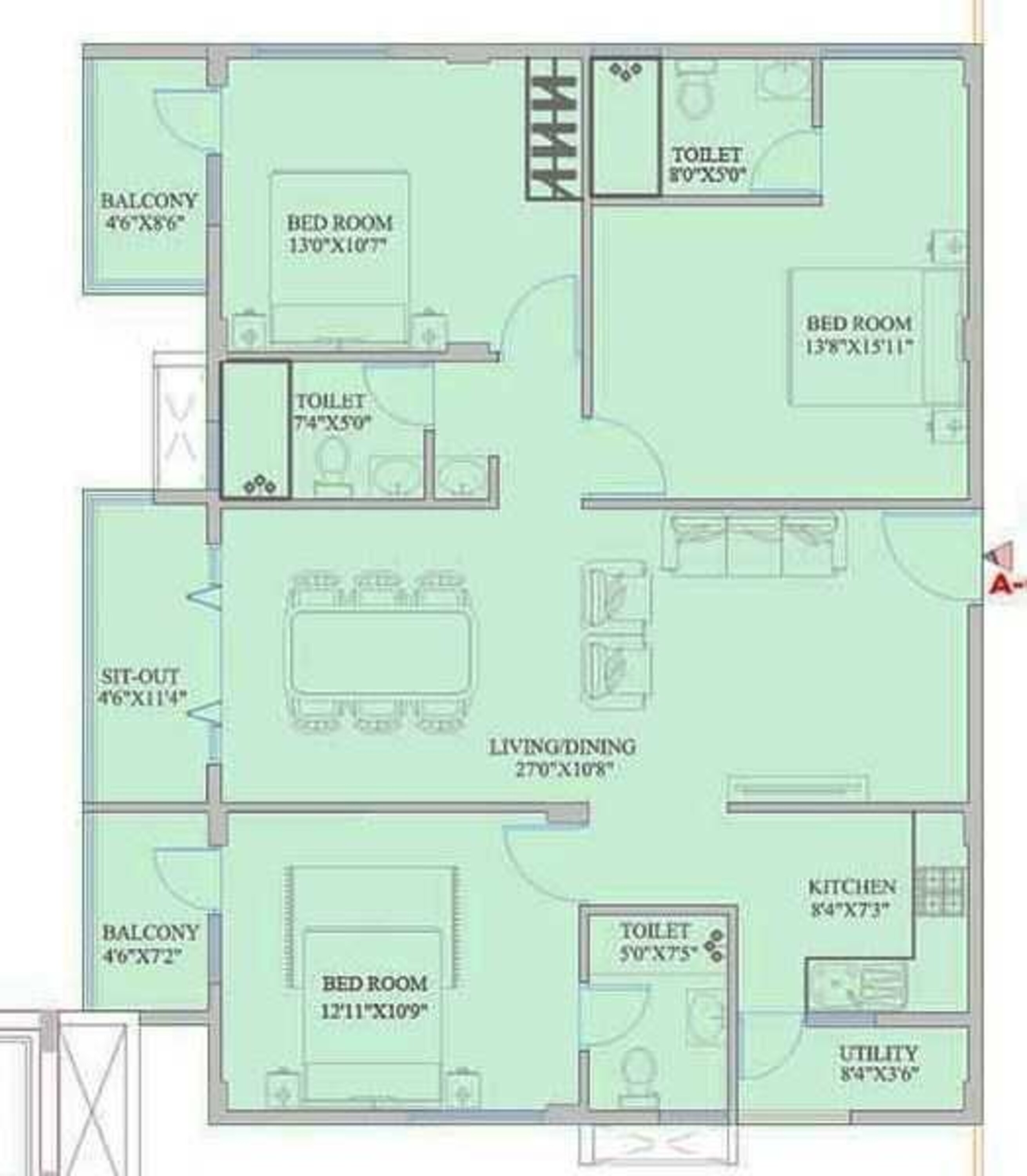 Mahaveer Zephyr Floor Plans Bommanahalli, Bangalore