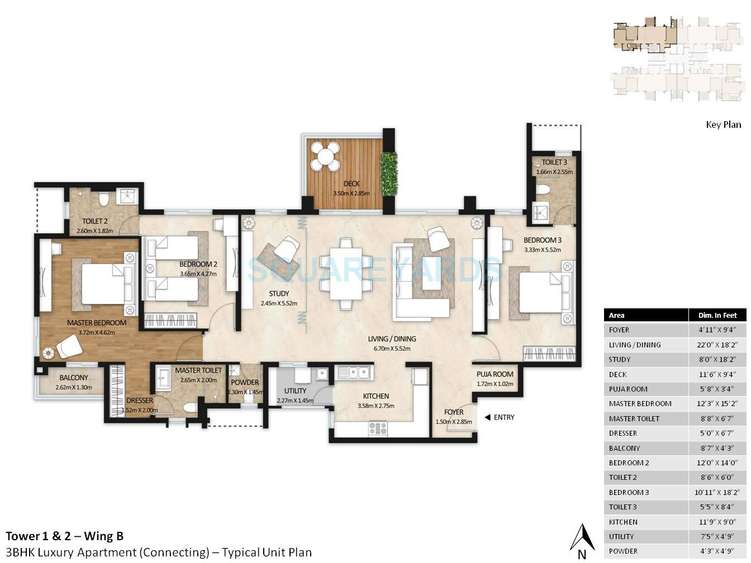 mahindra windchimes apartment 3bhk 2400sqft 1