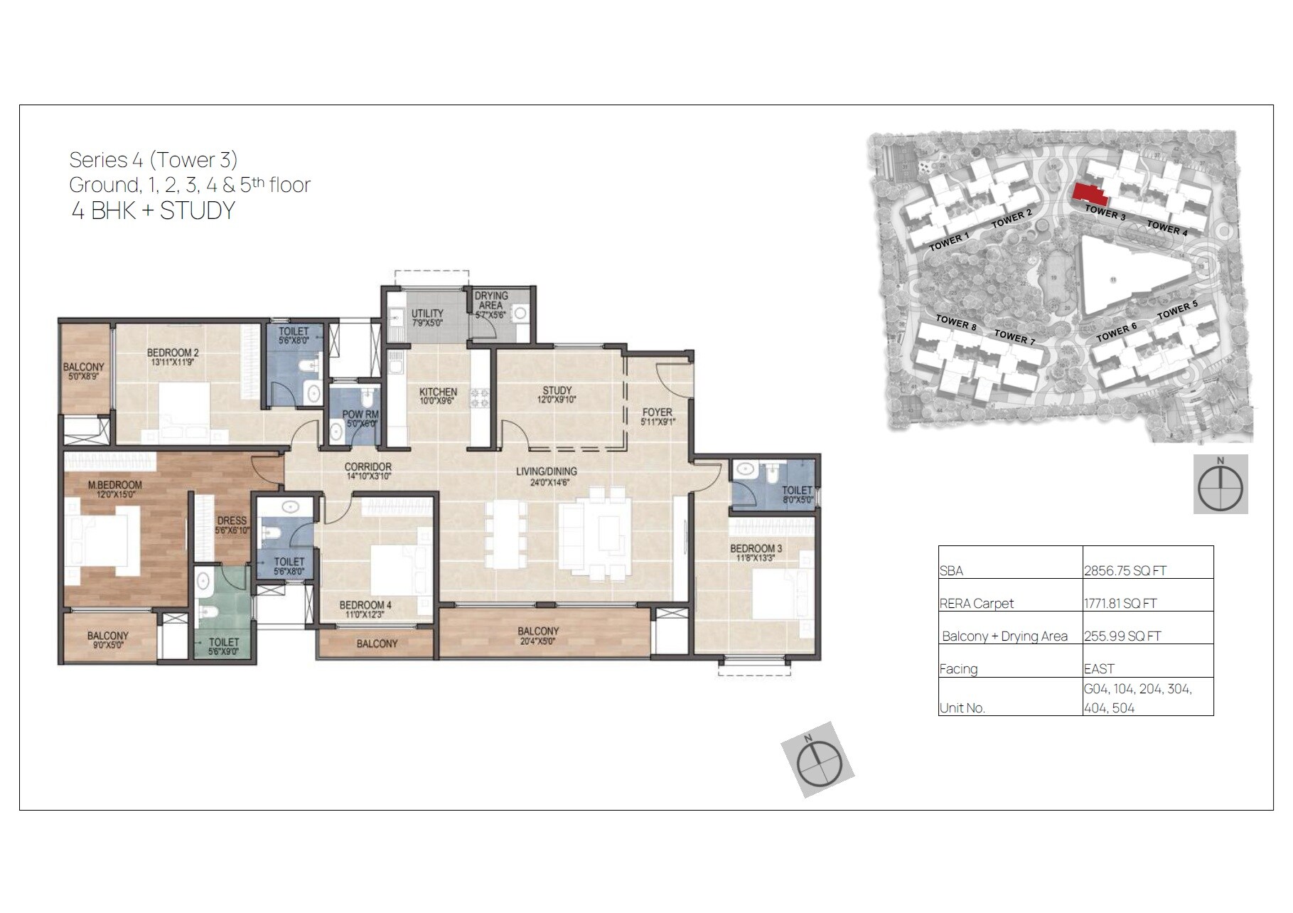 4 BHK 2856 Sq. Ft. Apartment