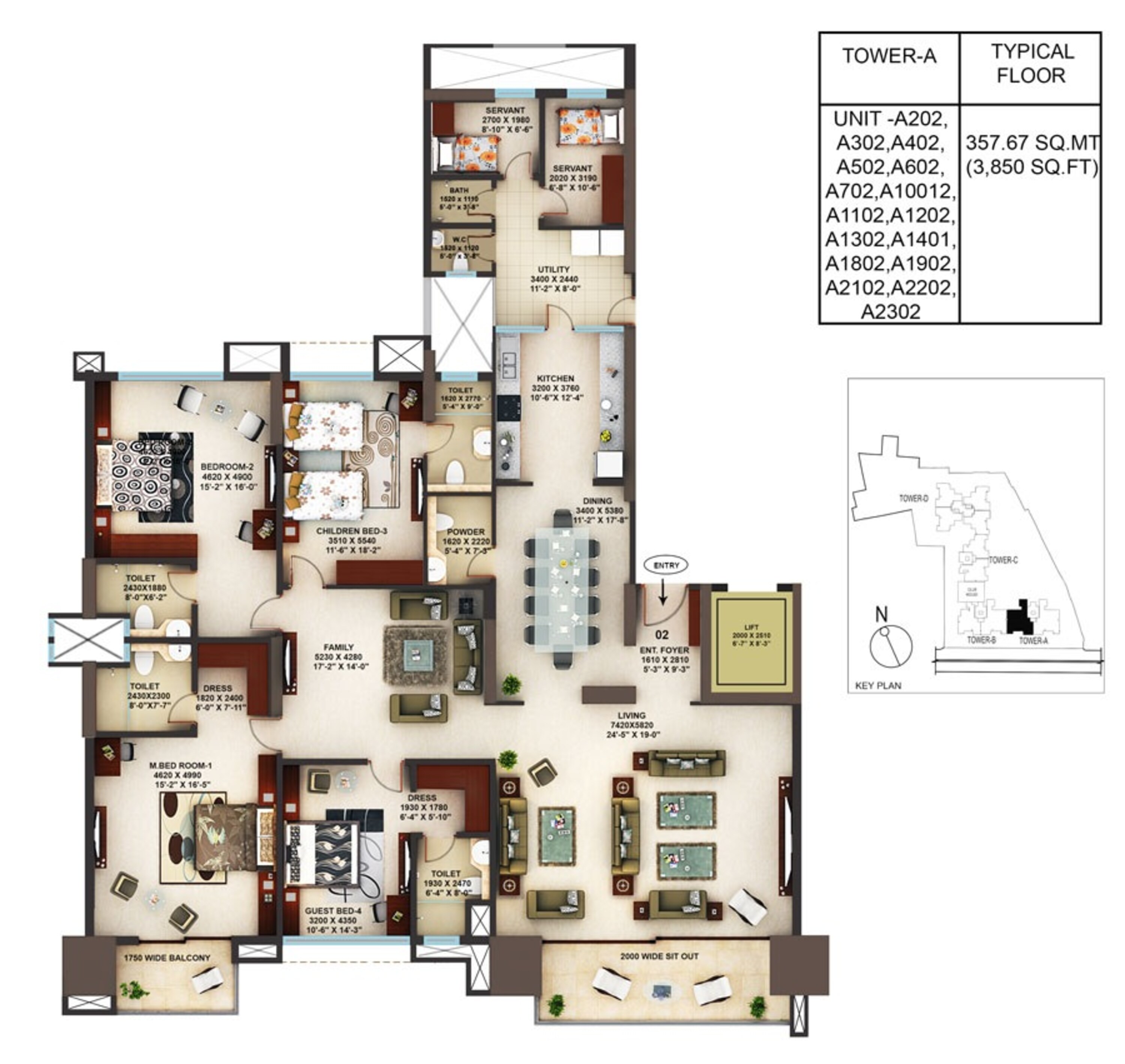 mantri blossom apartment 4 bhk 3850sqft 20223322123353