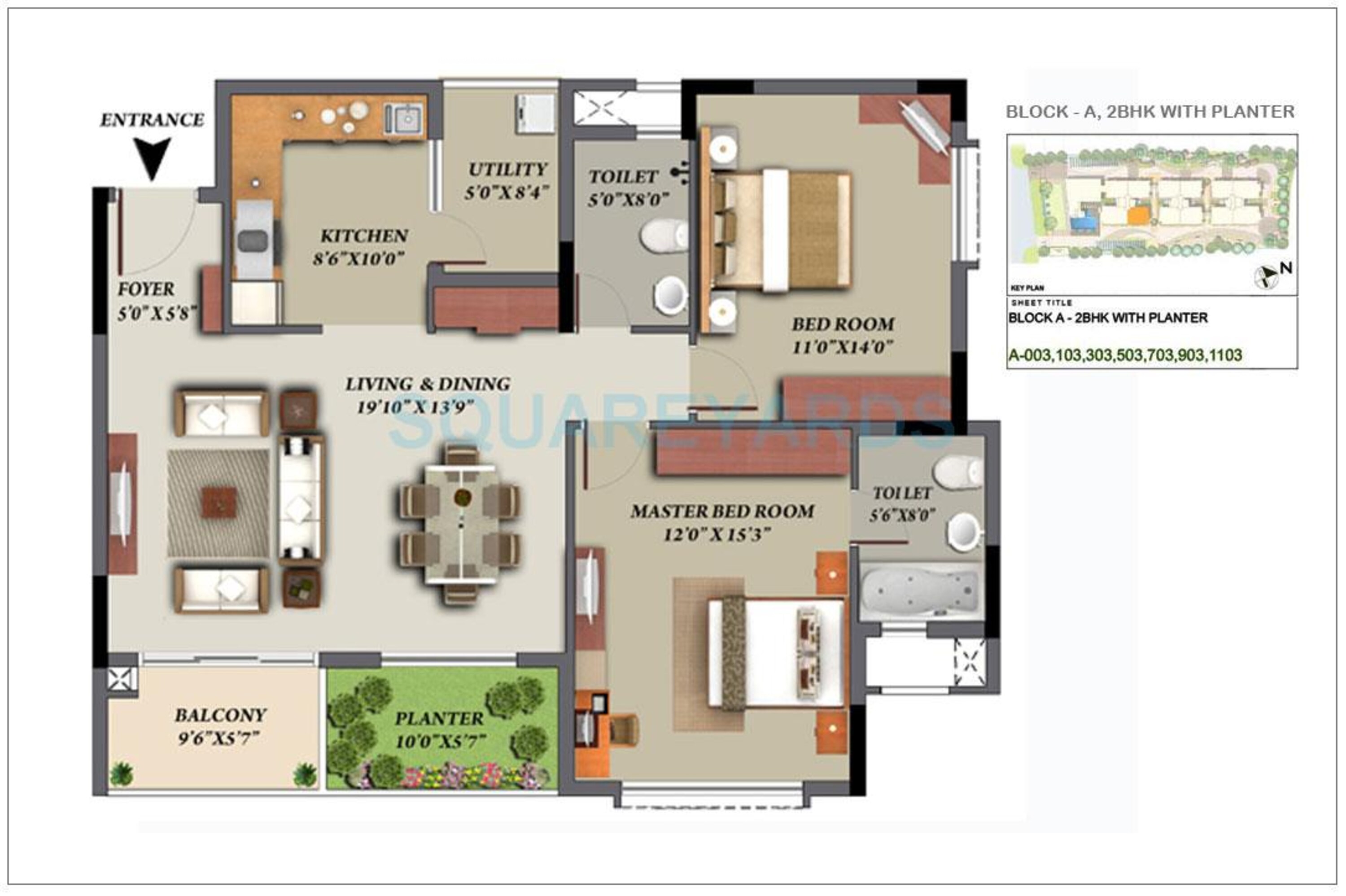 mantri glades apartment 2bhk 1455sqft1