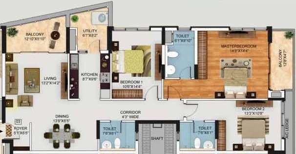 mantri lithos apartment 3 bhk 2970sqft 20223022113019