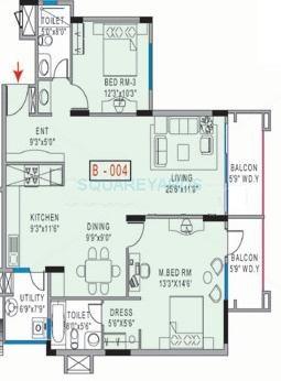 2 BHK 1275 Sq. Ft. Apartment