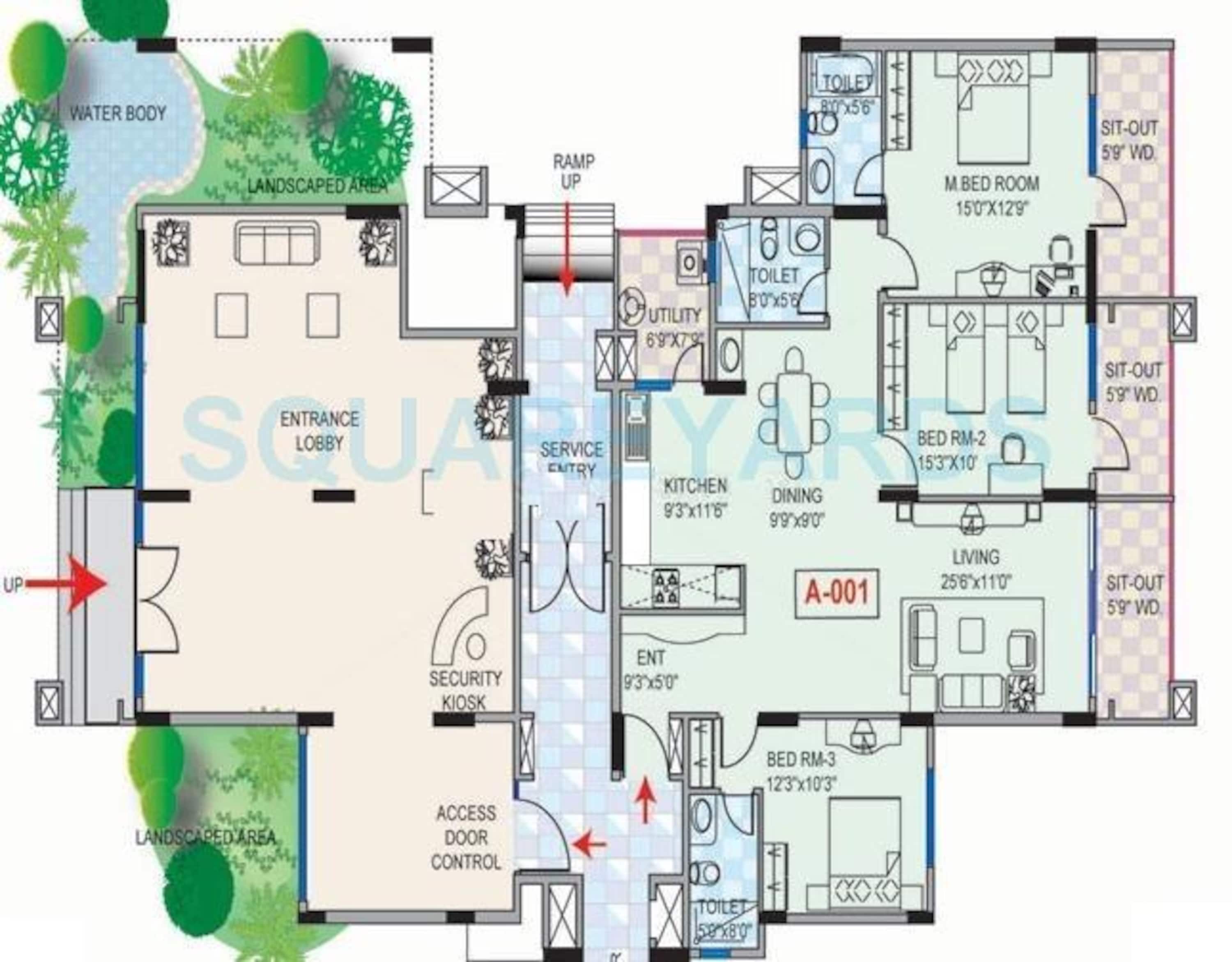 mantri mantri greens apartment 3bhk 1485sqft1