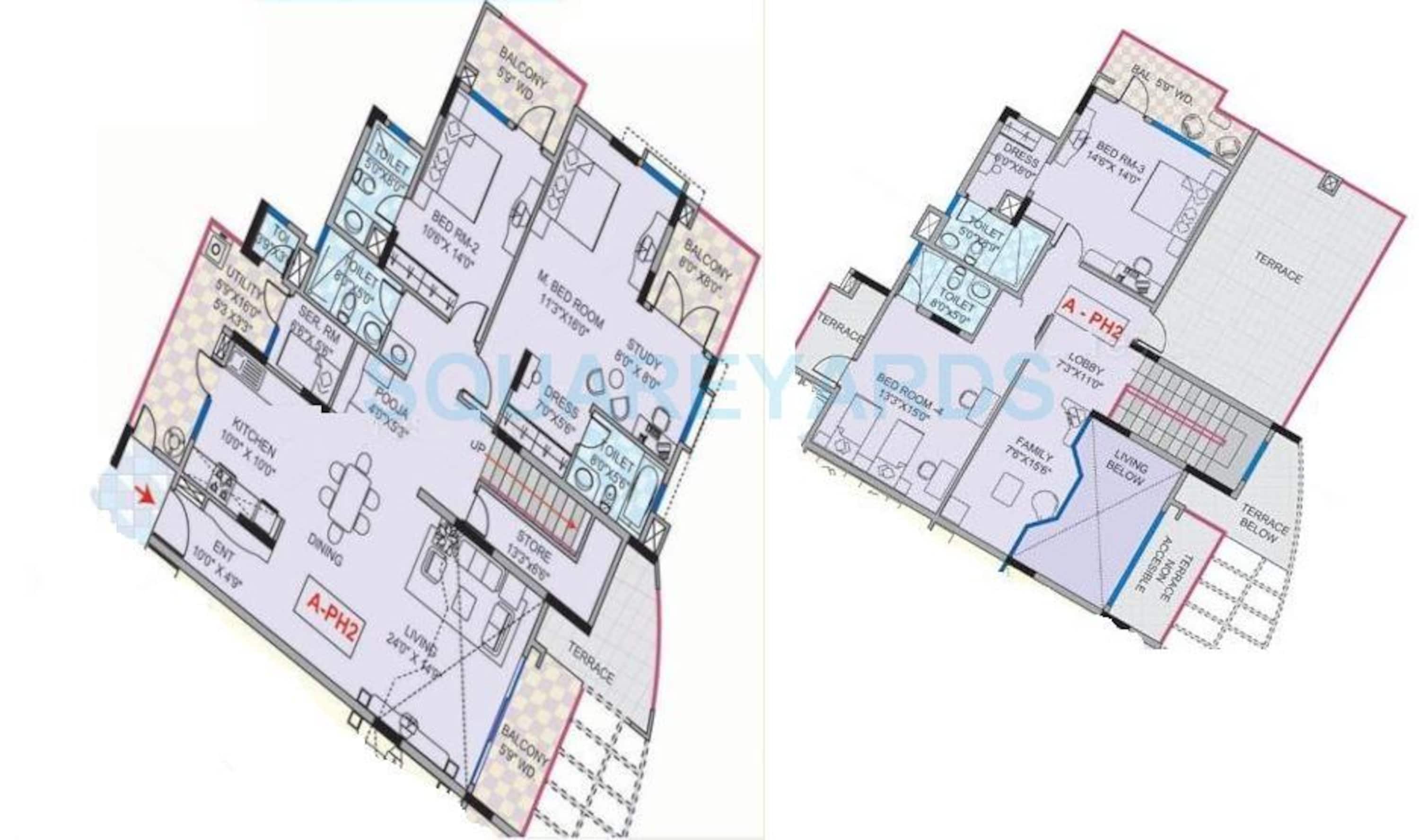 mantri mantri greens apartment 4bhk 3145sqft1