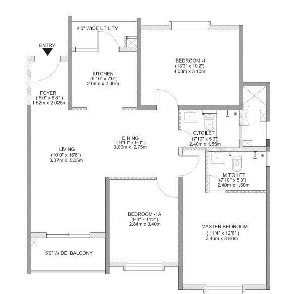 Other, mantri-serenity 3 Bedroom 1520 Sq.Ft. Apartment In Kanakapura Road Bangalore 9091525