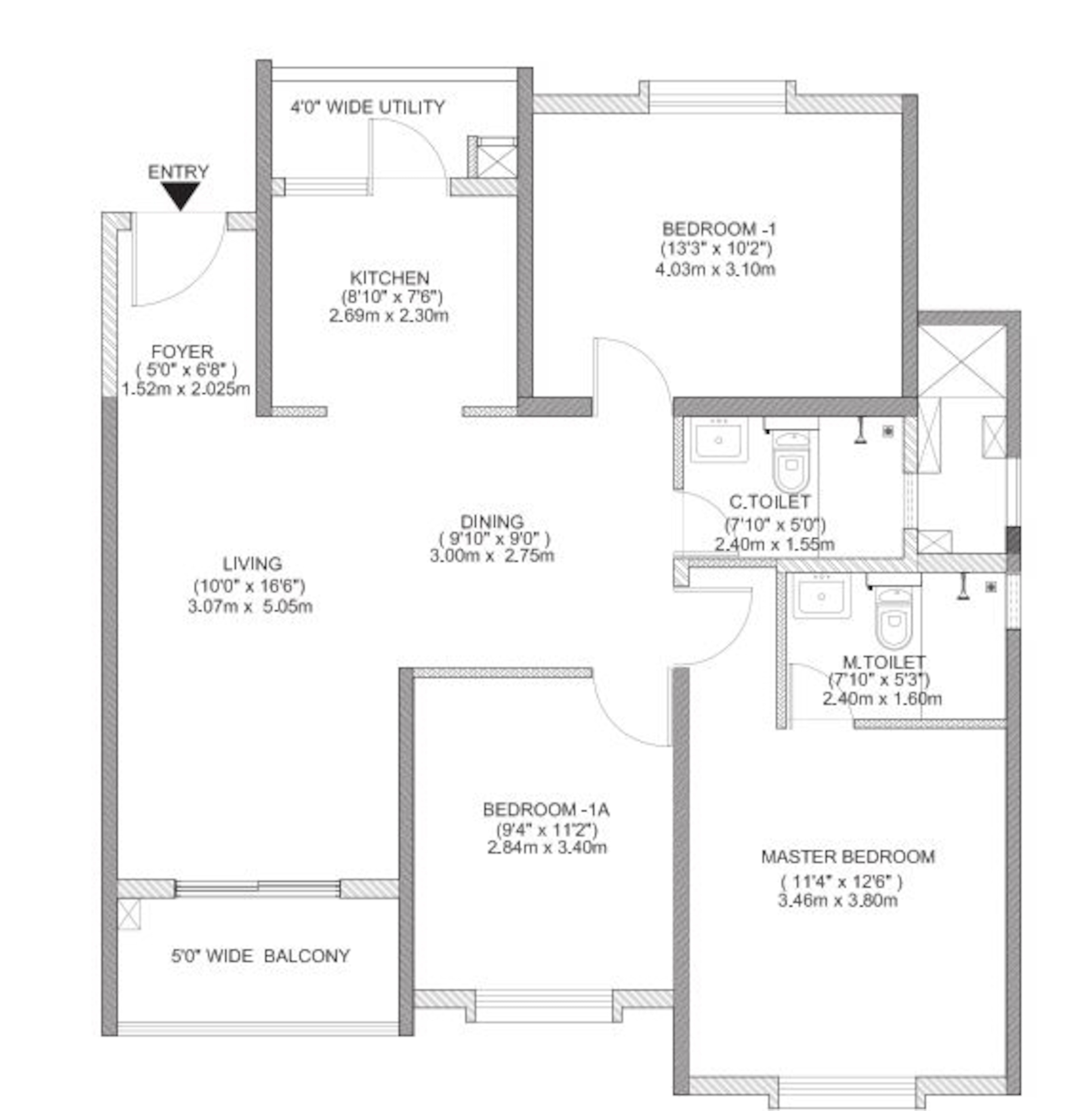 mantri serenity apartment 3 bhk 1520sqft 20205616065621