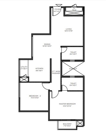  2 BHK Apartment at Mantri Webcity, Hennur – for Sale