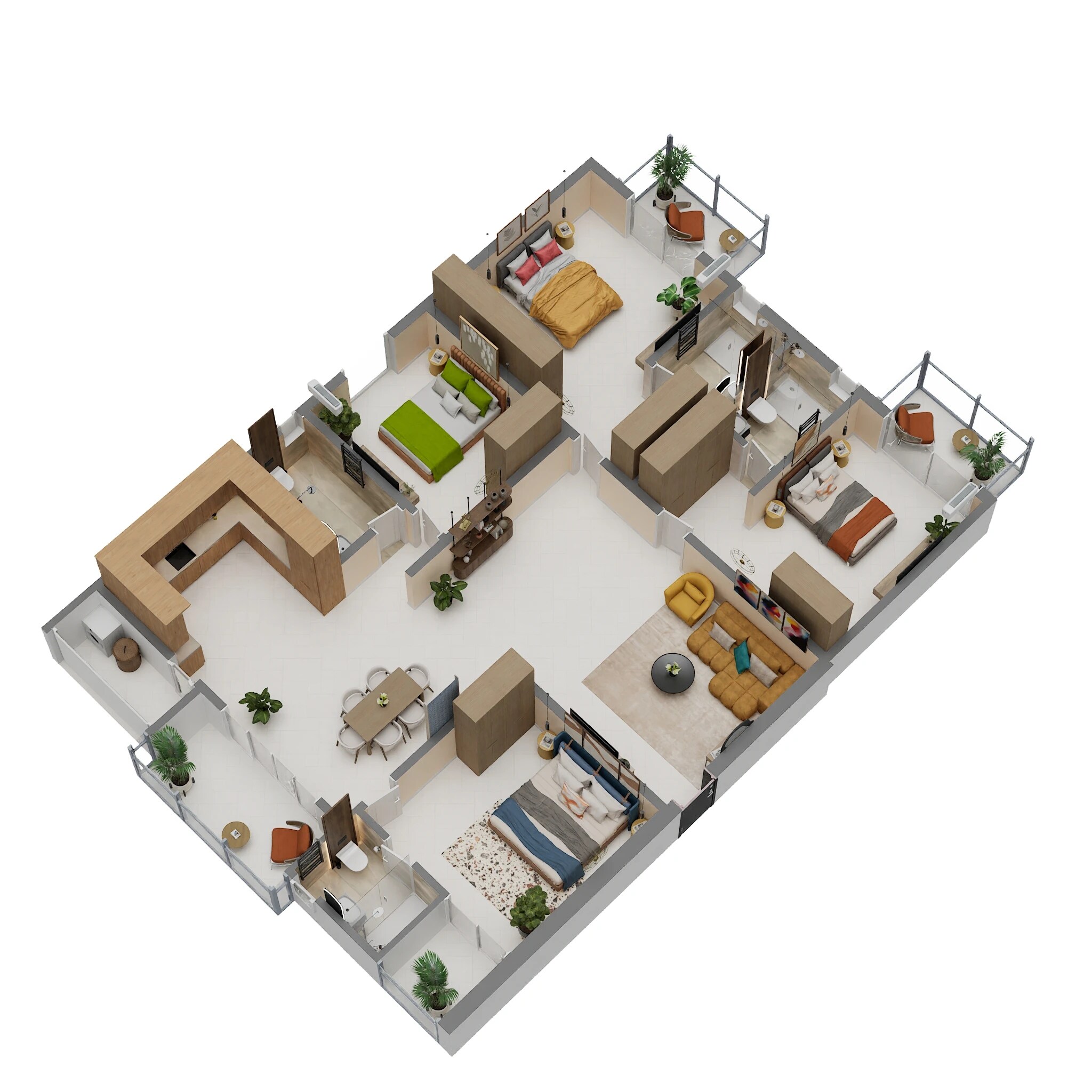 4 BHK 2390 Sq. Ft. Apartment