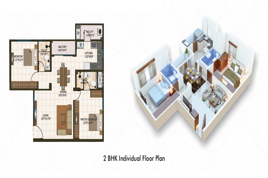 Master Royal Meenakshi 2 BHK Layout