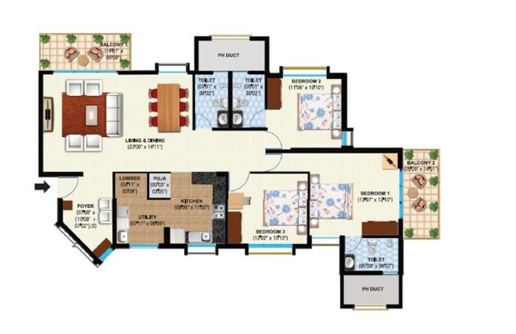maya indradhanush apartment 3bhk 2080sqft41
