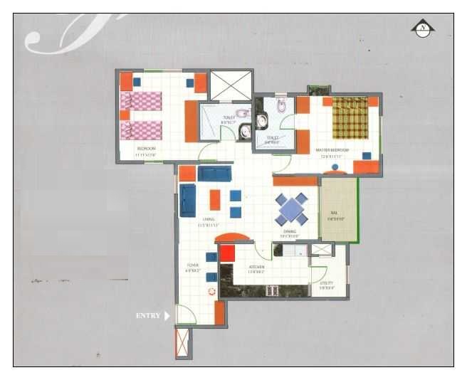 2 BHK 1180 Sq. Ft. Apartment in Maya Indraprastha