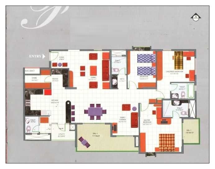  3 BHK Apartment at Maya Indraprastha, Jp Nagar – for Rent
