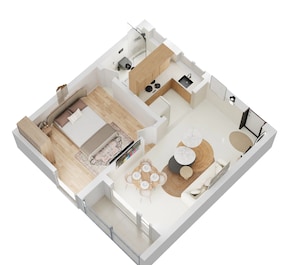 1 BHK 645 Sq. Ft. Apartment in Meda East Winds