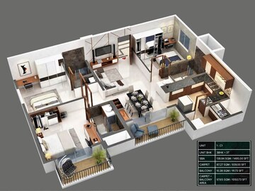 3 BHK Apartment at Meenakshi High Life Towers, Rachenahalli – for Sale