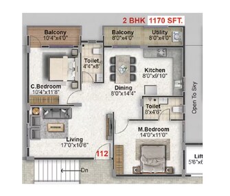 2 BHK Apartment For Resale in Mentsu Crescent Thanisandra Main Road Bangalore  7597695