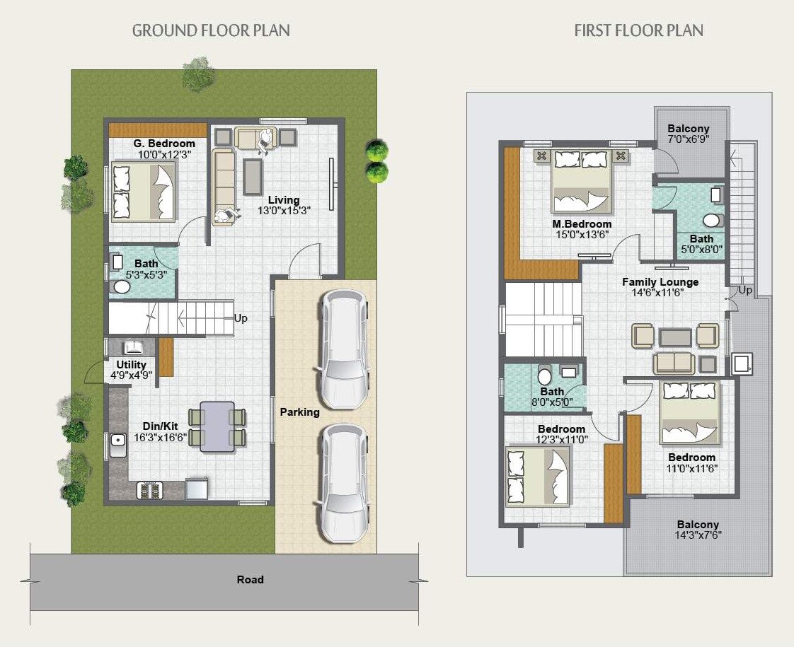 3 BHK 1681 Sq. Ft. Villa