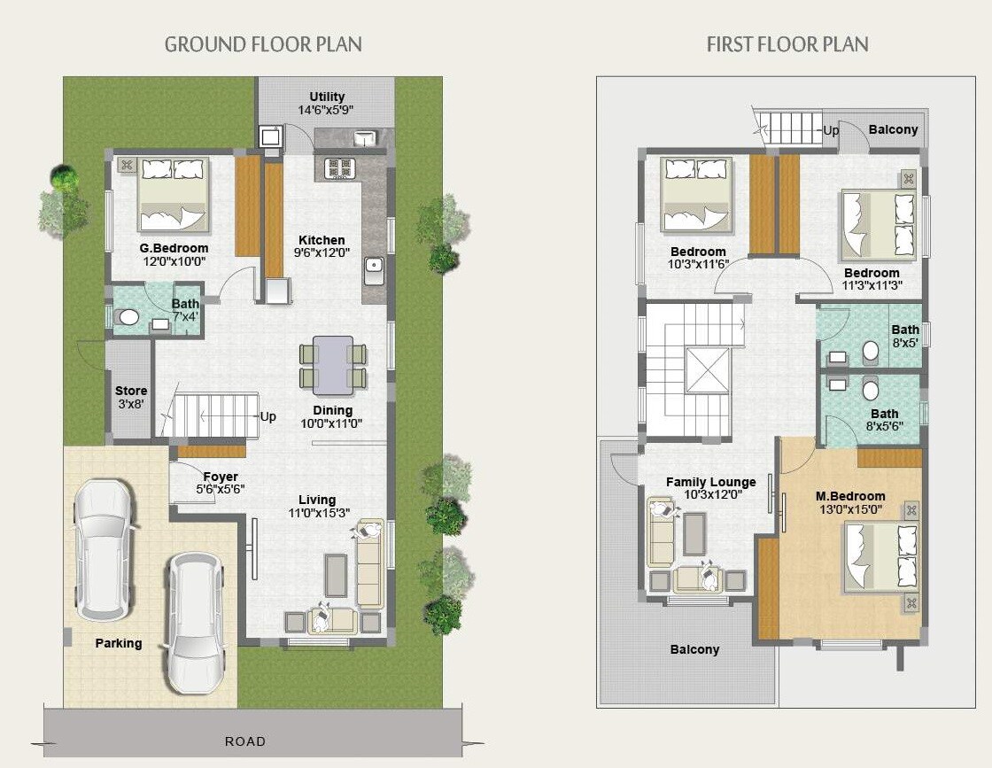 4 BHK 2200 Sq. Ft. Villa