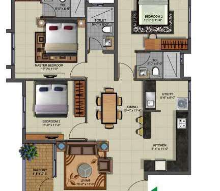 mims residency apartment 3 bhk 1350sqft 20232607162654