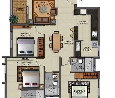 mims residency apartment 3 bhk 1550sqft 20232507162504