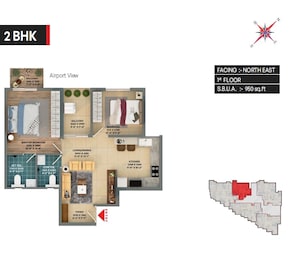 2 BHK 950 Sq. Ft. Apartment in Mista Sri City