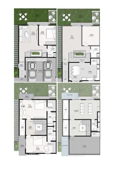 Floor plan of 4 BHK 2728 Sq. Ft. Villa in Mitta Orrin, Bangalore