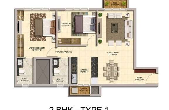 mittal elanza apartment 2 bhk 1220sqft 20235709125710