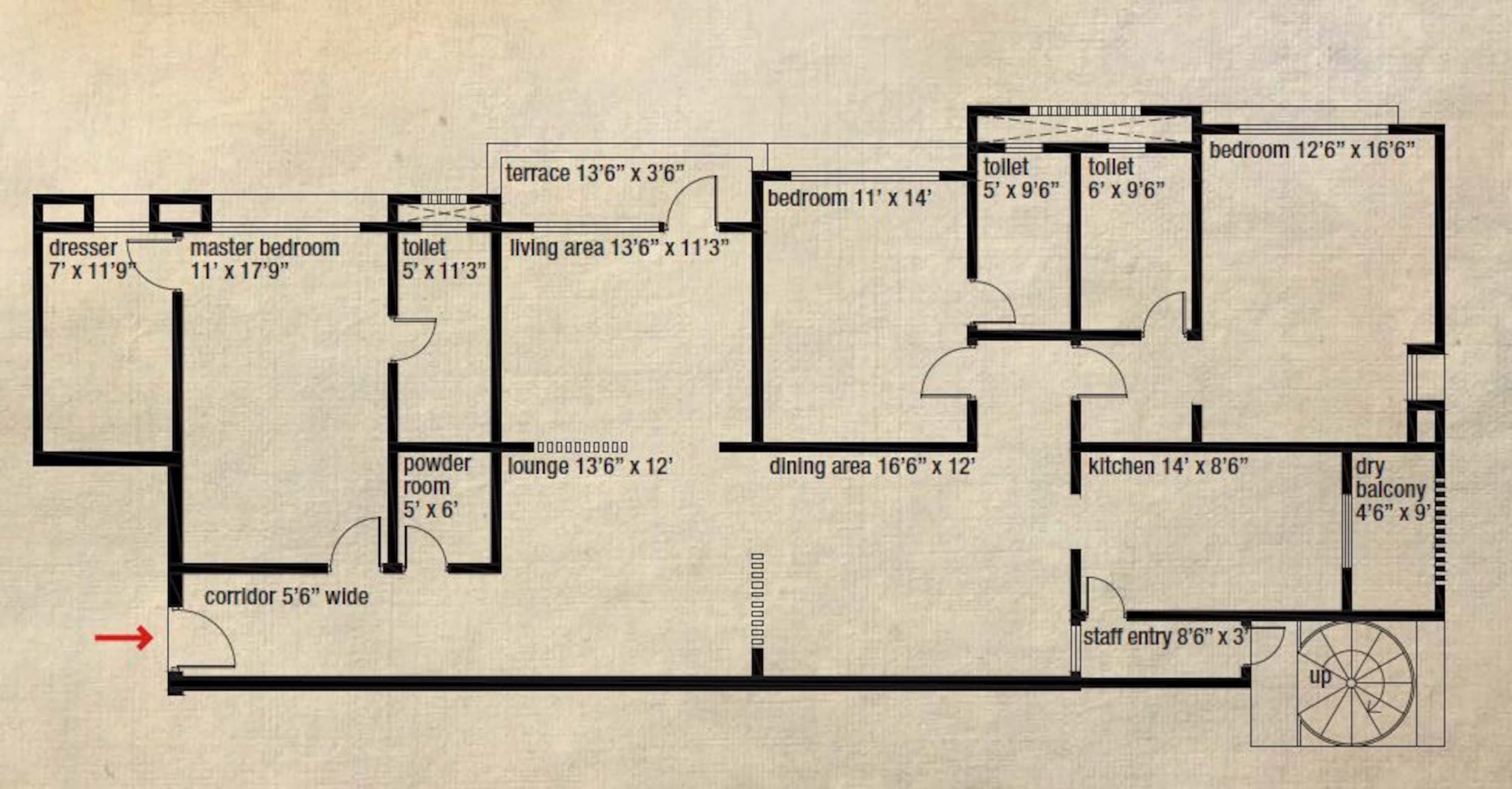 mittal mermit auriga apartment 3bhk 2435sqft341