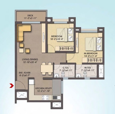 mjr clique hydra apartment 2bhk 1060sqft21