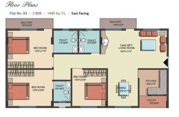  3 BHK Apartment at Mn Credence Flora, Begur – for Sale