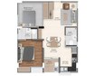 Modern 312 West 2 BHK Layout