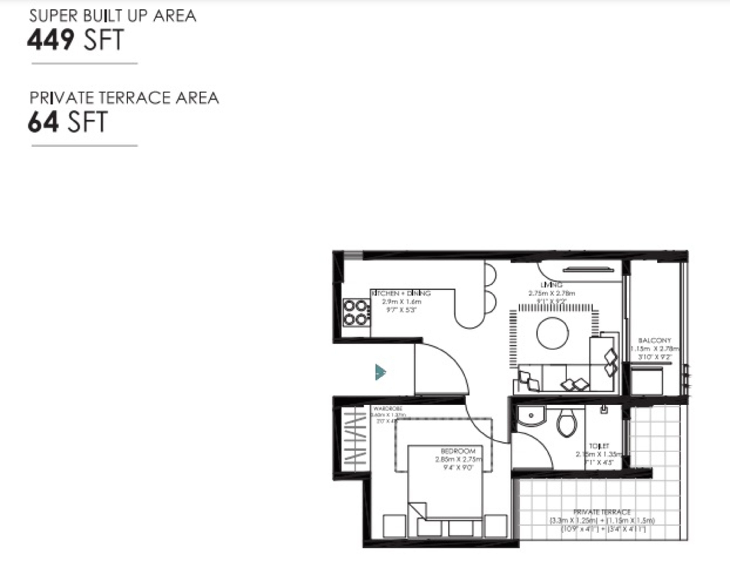 modern soul tree serinity apartment 1 bhk 449sqft 20214410124405