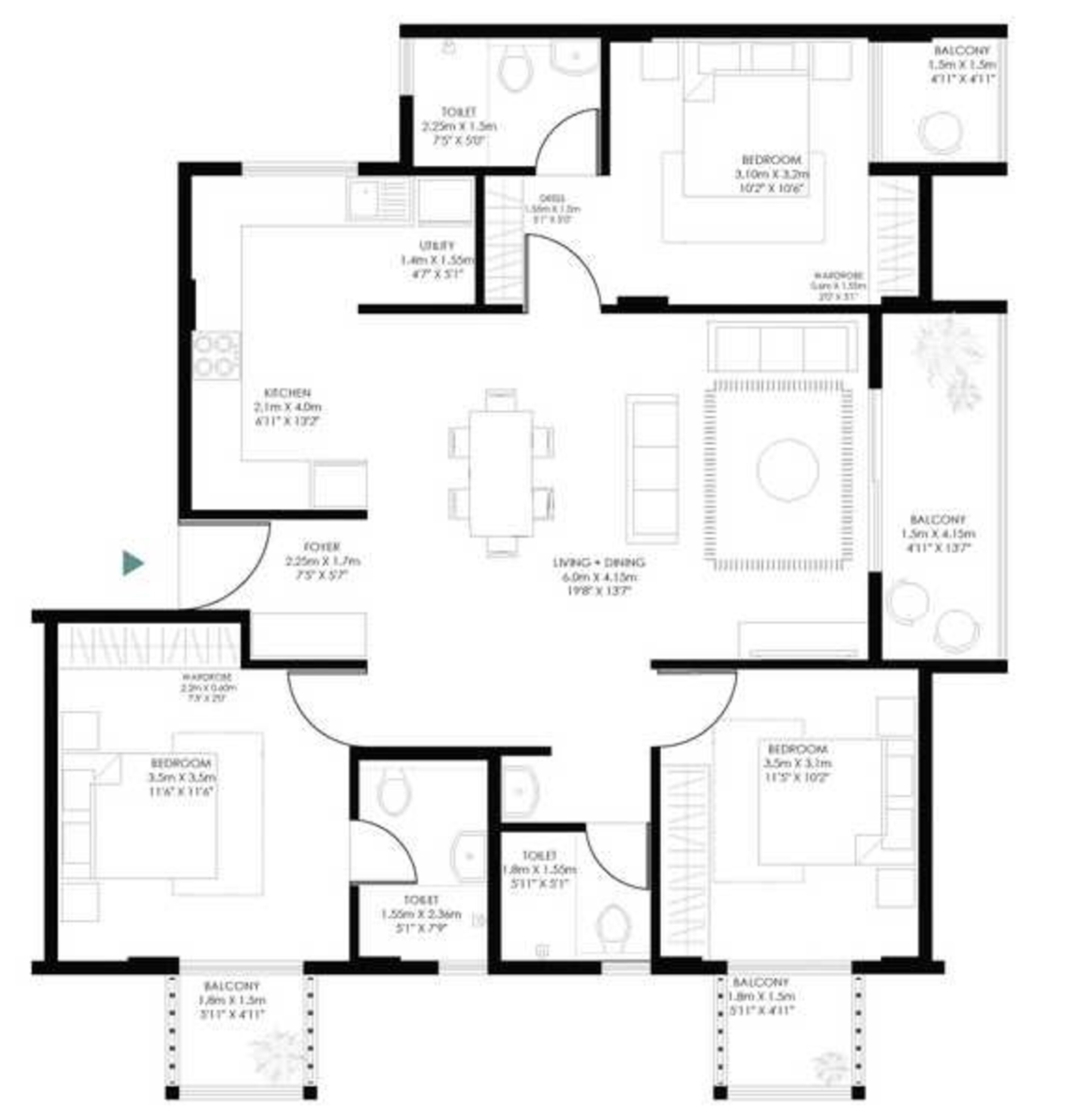 modern soul tree serinity apartment 3 bhk 1564sqft 20212714122745
