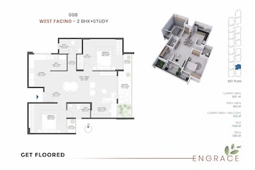  2 BHK Apartment at Modern Spaaces Engrace, Sarjapur Road – for Rent
