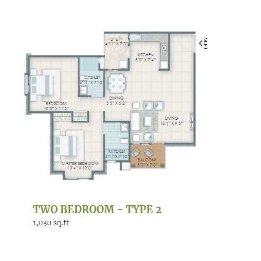 Other, nandi-citadel 2 Bedroom 1030 Sq.Ft. Apartment In Bannerghatta Road Bangalore 9244757