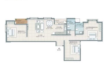  3 BHK Apartment at Nandi Citadel, Bannerghatta Road – for Rent