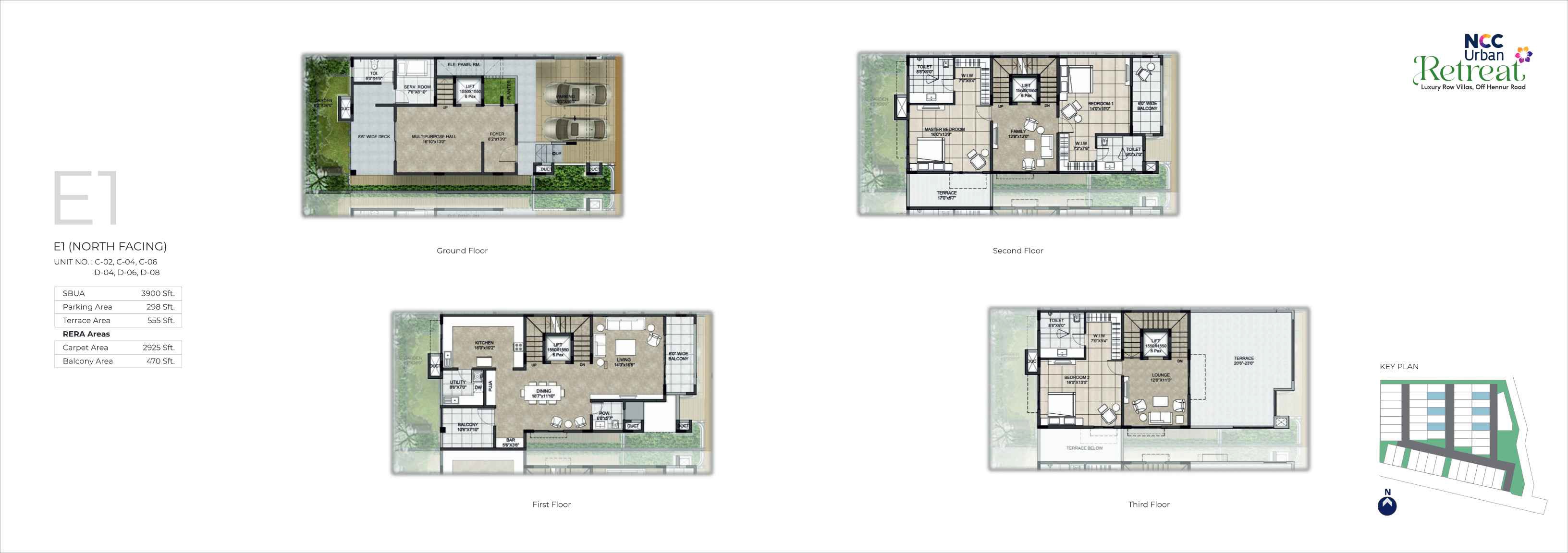 2 BHK 3900 Sq. Ft. Villa in NCC Urban Retreat