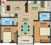 NCN Diamond 2 BHK Layout