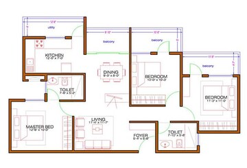  3 BHK Apartment at ND Laurel, Gunjur – for Sale