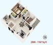 Nexsa Royal Apartment 2 BHK Layout