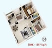 Nexsa Royal Apartment 3 BHK Layout