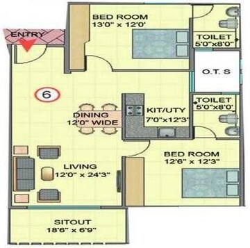  2 BHK Apartment at Nishant Prime, Whitefield – for Rent