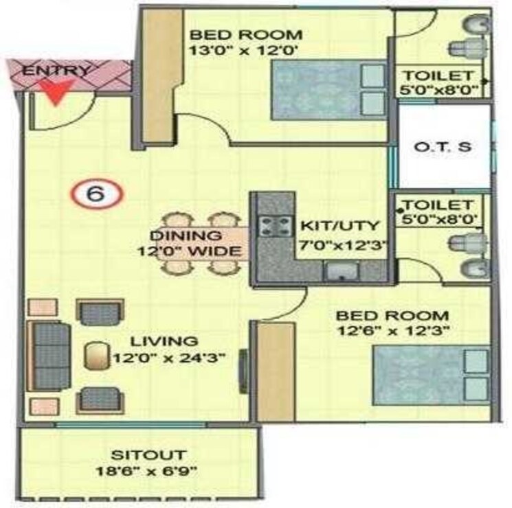 Other, nishant-prime 2 Bedroom 772 Sq.Ft. Apartment In Whitefield Bangalore 9349910