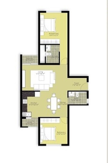  2 BHK Apartment at Nitesh Hyde Park, Bannerghatta Road – for Sale