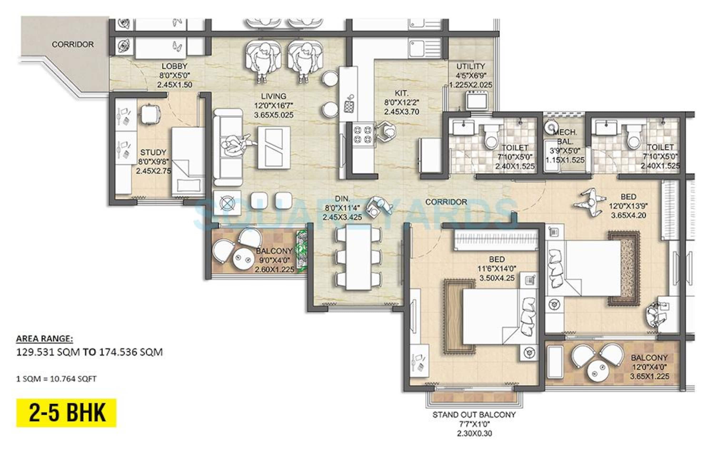 nitesh melbourne park apartment 2bhk 1878sqft 1