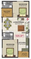 NR Infra White Meadows 2 BHK Layout